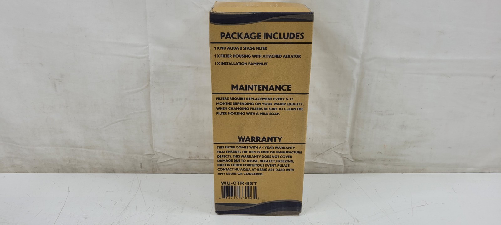 NU Aqua 8 Stage Alkaline Mineral Countertop Water Filter NEW