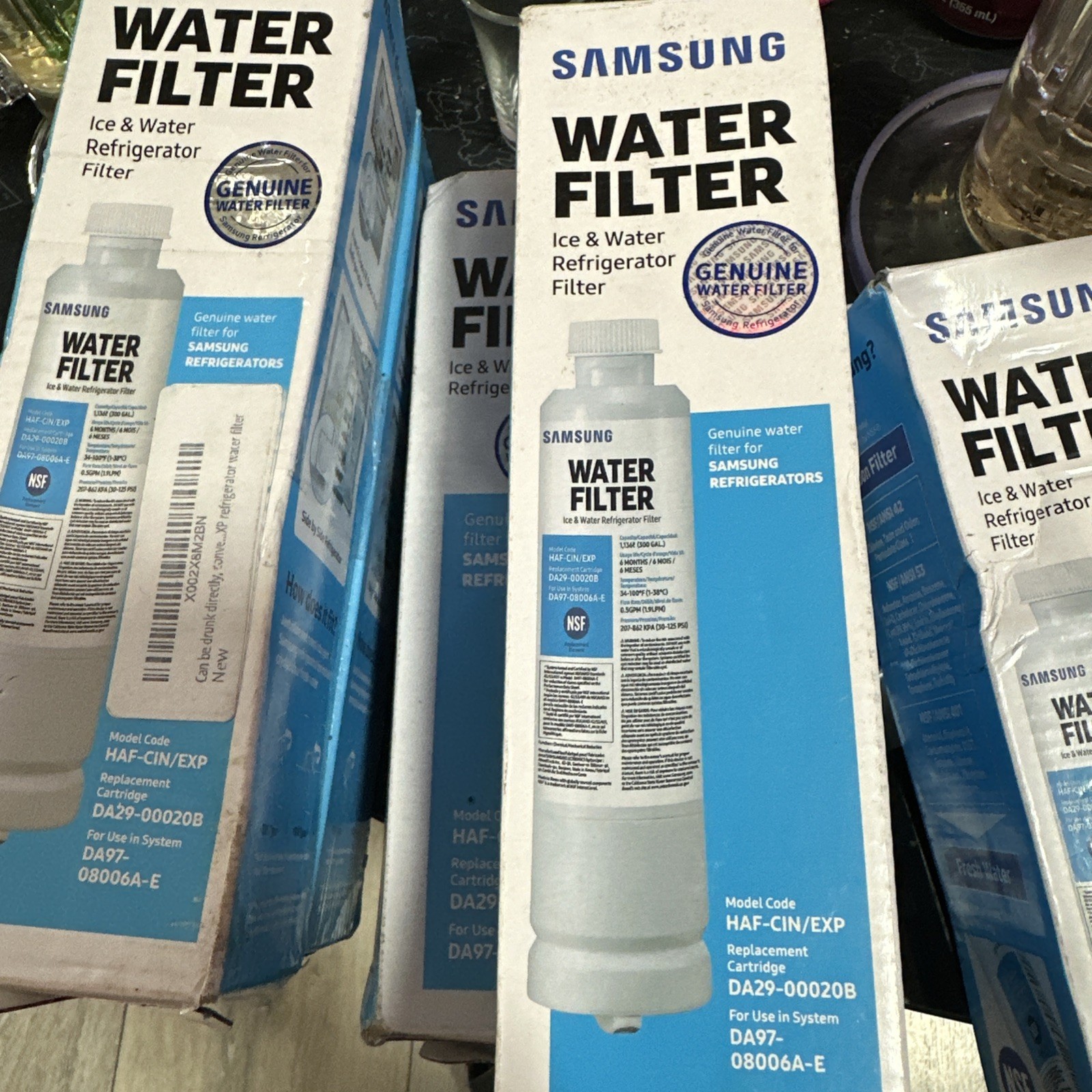 2 Pack Samsung DA29-00020B HAF-CIN/EXP Refrigerator Water Filters Genuine