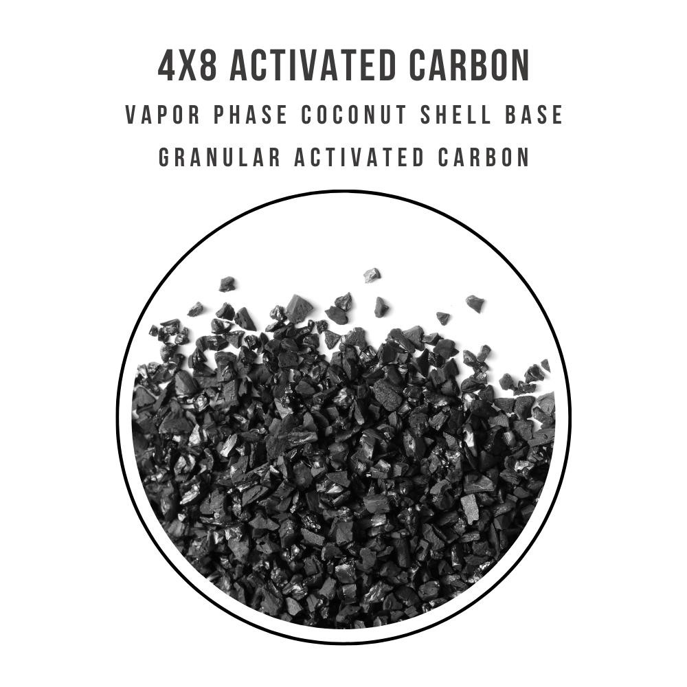4×8 Vapor Phase Coconut Shell Granular Activated Carbon