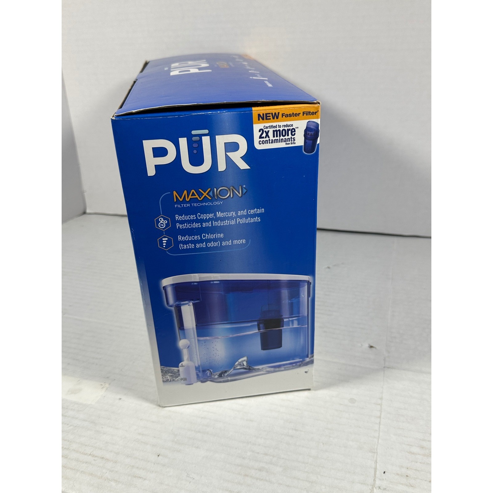 PUR Ultimate30 Cup Water Filter Dispenser MAXION Blue White DS1800Z NEW Open BOX