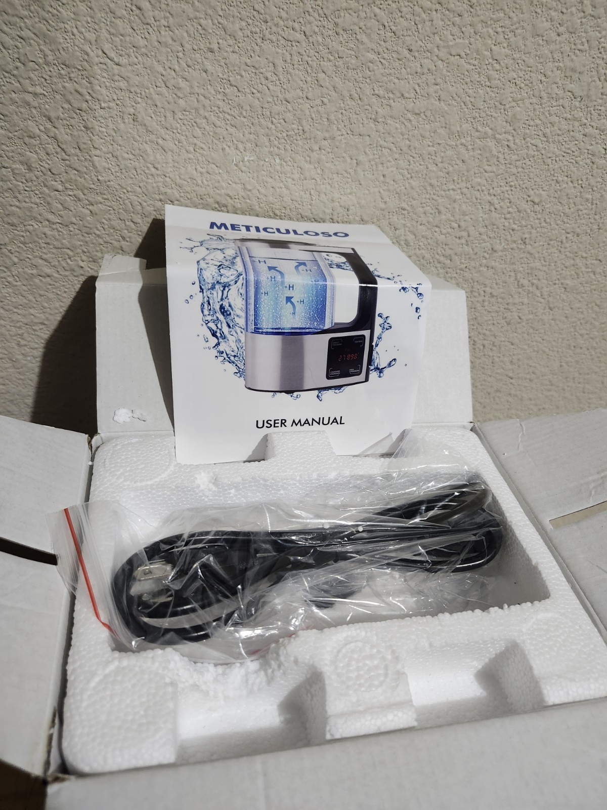NEW METICULOSO V8-A 1.8 LITER ELECTRIC NEGATIVE ION WATER MACHINE