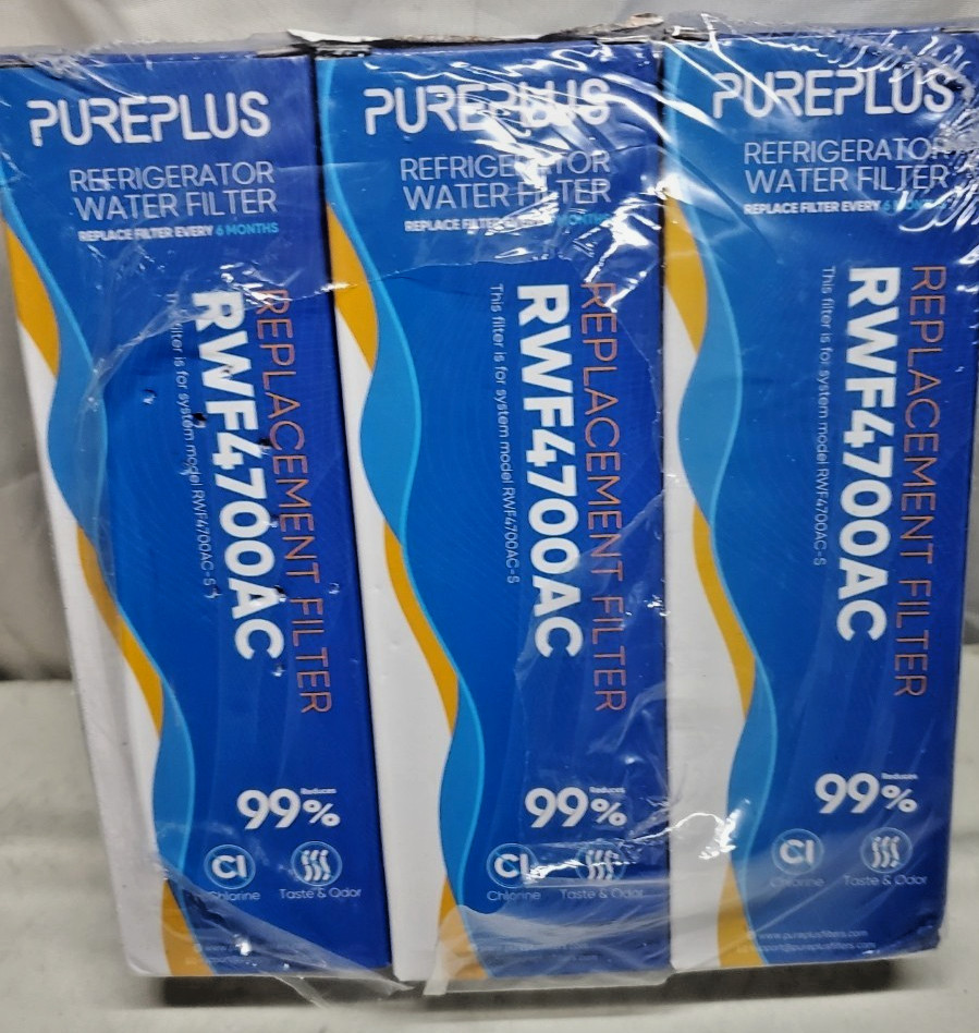 NEW Sealed PurePlus Replacement Water Filters RWF4700AC- 3 Pack, FOR LG