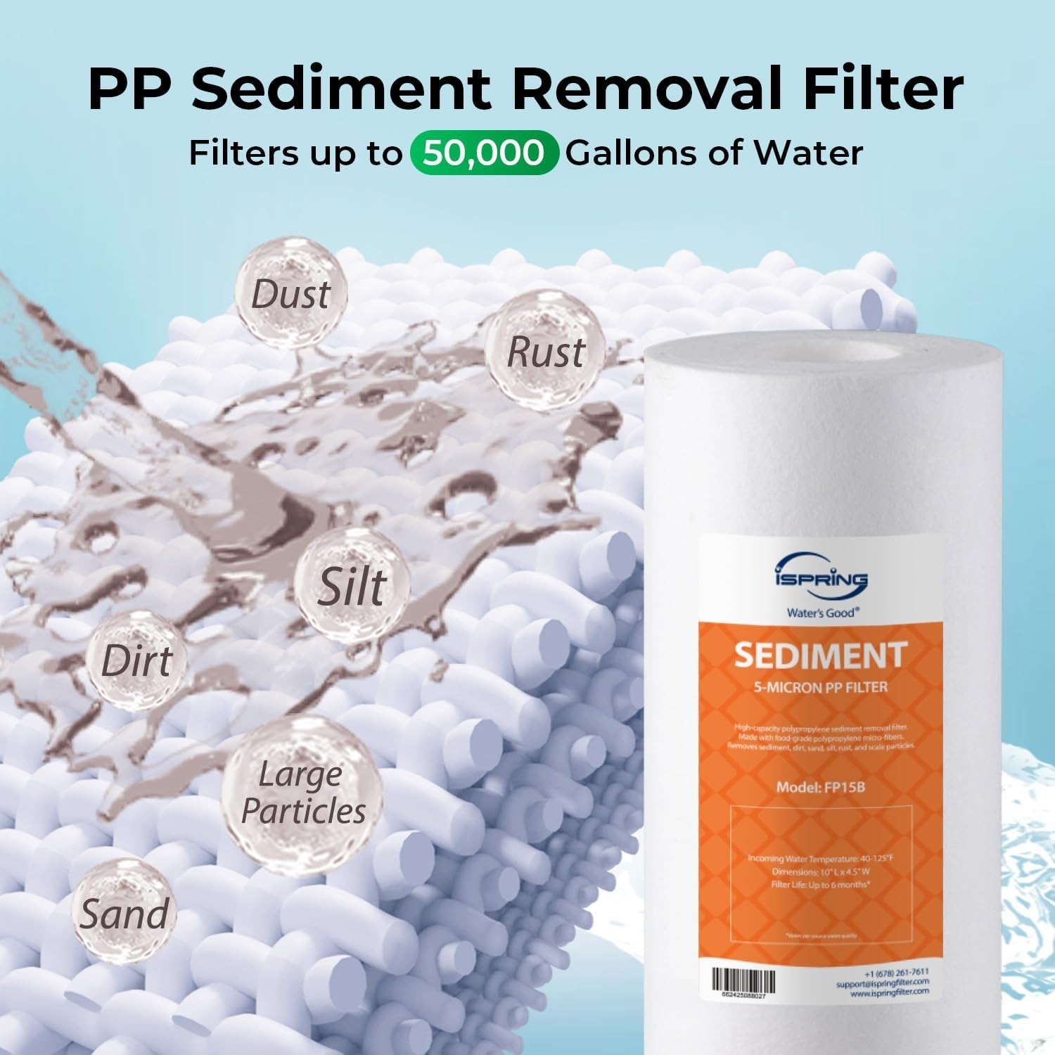2-Pack 4.5″ x 10″ Sediment & CTO Carbon Filters – Clean Water Solutions