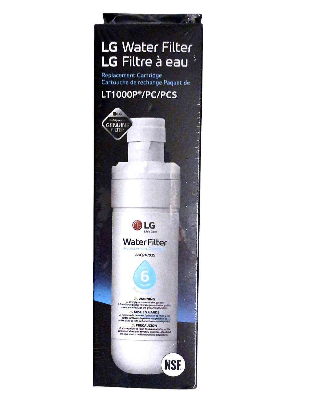 1 PACK GENUINE OEM LG LT1000P Water Filter Replacement Cartridge Authentic New