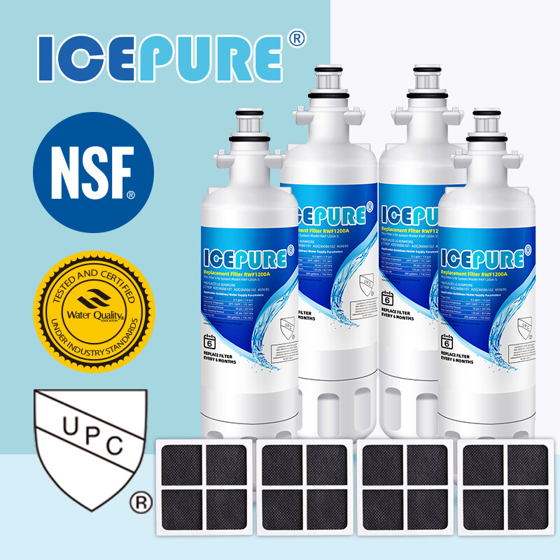 1/4Pack Fit For LG LT700P 46-9690 469918 Icepure Water Filter Air Filter