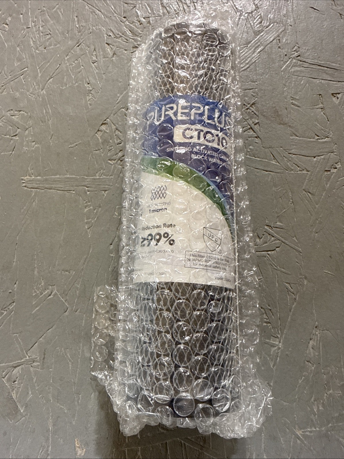 PurePlus CT010 Sintering Activated Carbon Block Water Filter 10″x2.5″ New