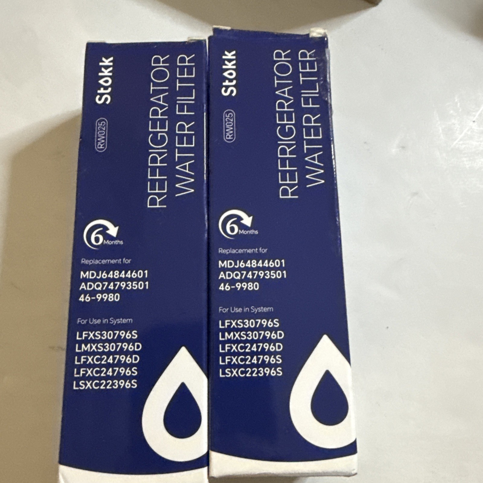 2 PACK Fit For LG LT1000P MDJ64844601,ADQ74793501 Water Filter Cartridge Stokk