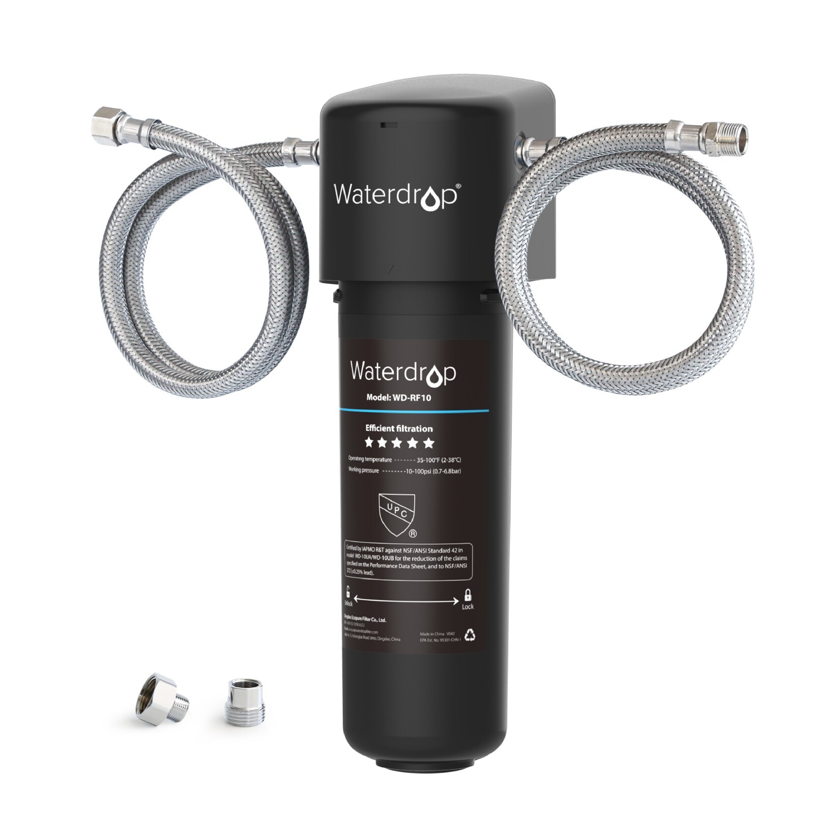 Waterdrop 10UA Under Sink Water Filter System, Direct Connect to Kitchen Faucet