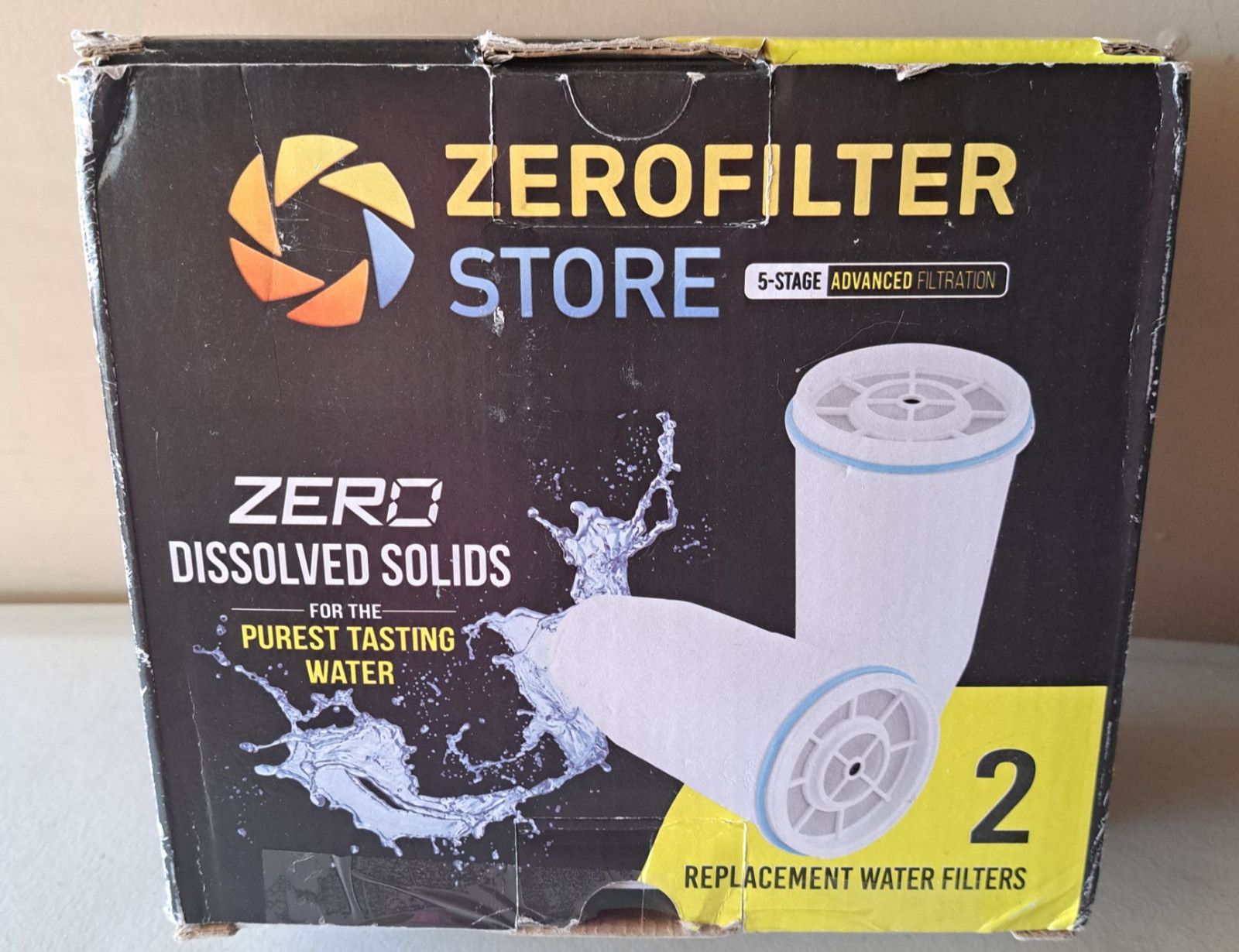 ZeroFilter ZR-017 Replacement Water Filters for Pitchers and Dispensers 2 Pack
