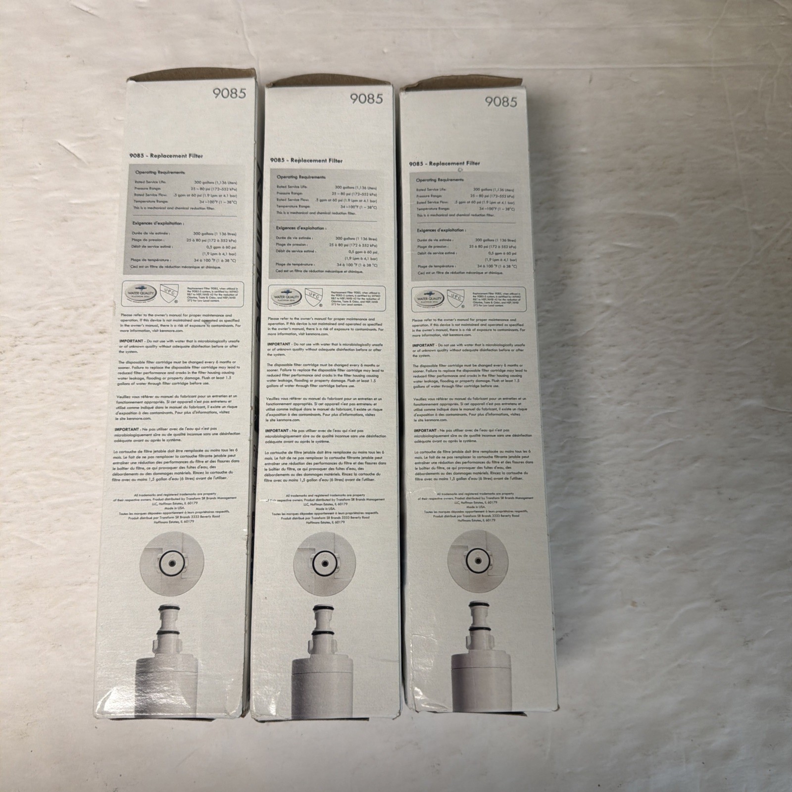 Lot Of 3 Genuine Kenmore 9085 Refrigerator Water Filters Factory Sealed NOS