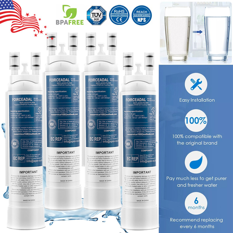 1/2/3/4pack for Frigidaire FPPWFU01 PWF-1 Refrige PurePour Water &Ice Filter NEW