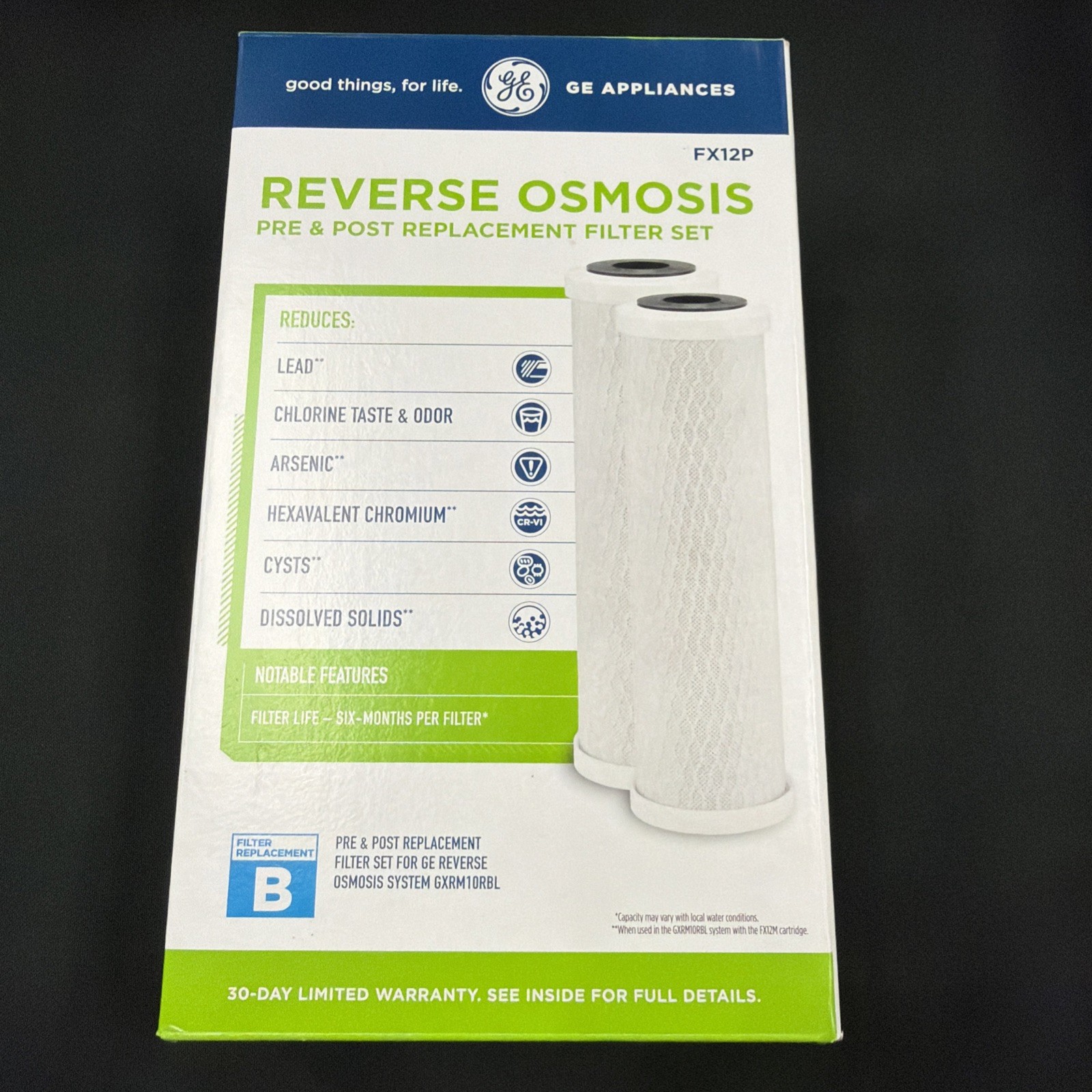 ​GE FX12P Reverse Osmosis Pre & Post Replacement Filter Set New old stock
