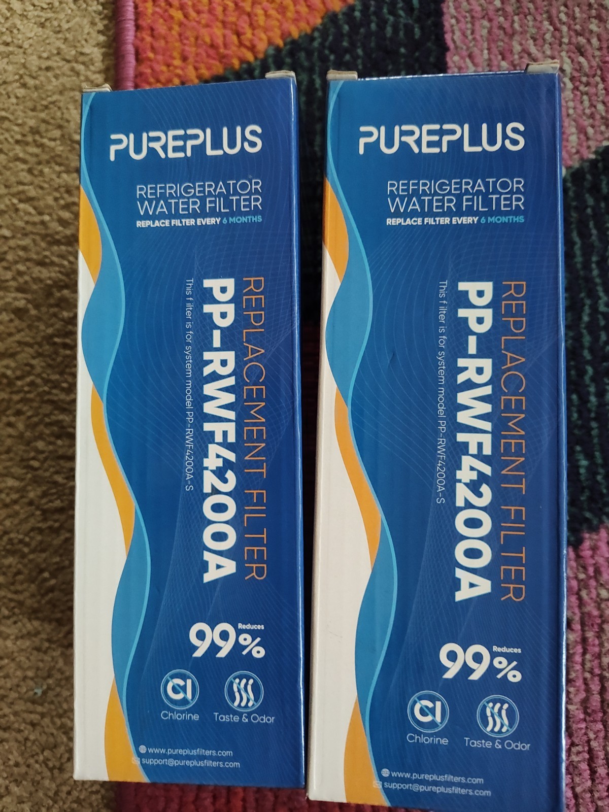 PUREPLUS PP-RWF4200A Replacement Water Filter, Pack of 2 Sealed