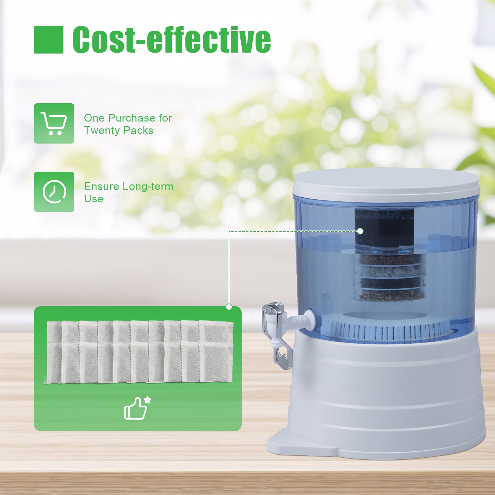 Activated Charcoal Carbon Filter in 20 Bags Packs For Pure Water Distiller SALE