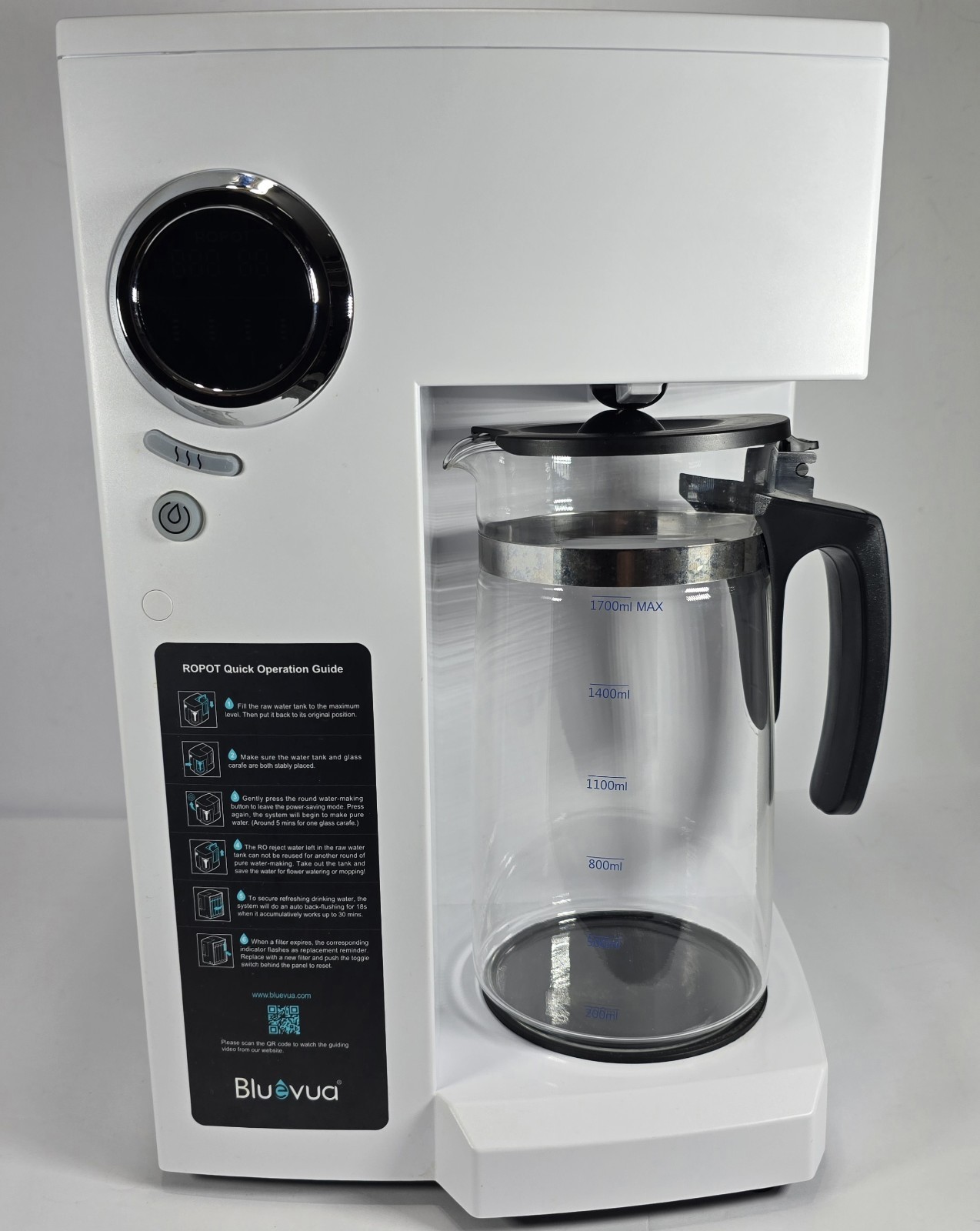 Bluevua RO100ROPOT-Countertop RO Water Filter Purification*ONLY MAIN UNIT*