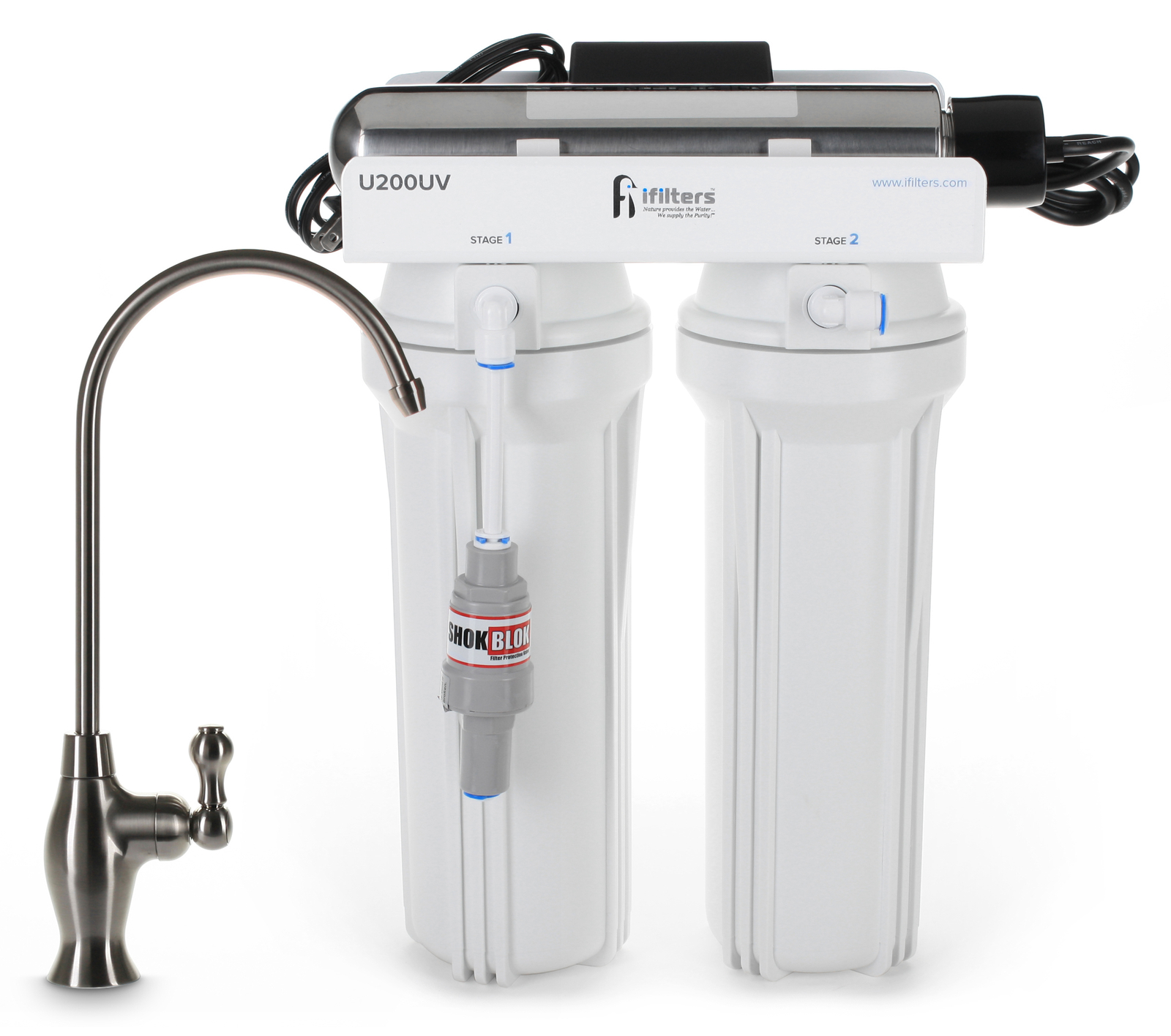 UV Drinking Water Filtration Purifier System 3 Stage Filter & Sterilize USA Made