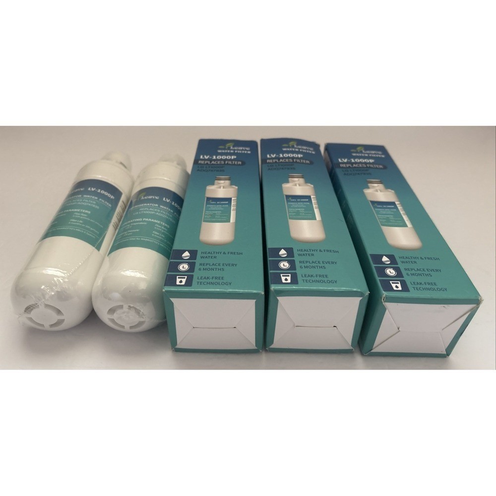LOT of 5 Leave Water Filter Replacments LV-1000P LG LT1000P ADQ747935 Premium
