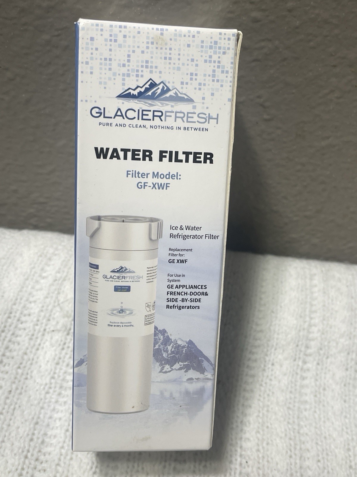 2PK GLACIER FRESH GF-XWF Water Filter Replacement GE French Door & Side By Side
