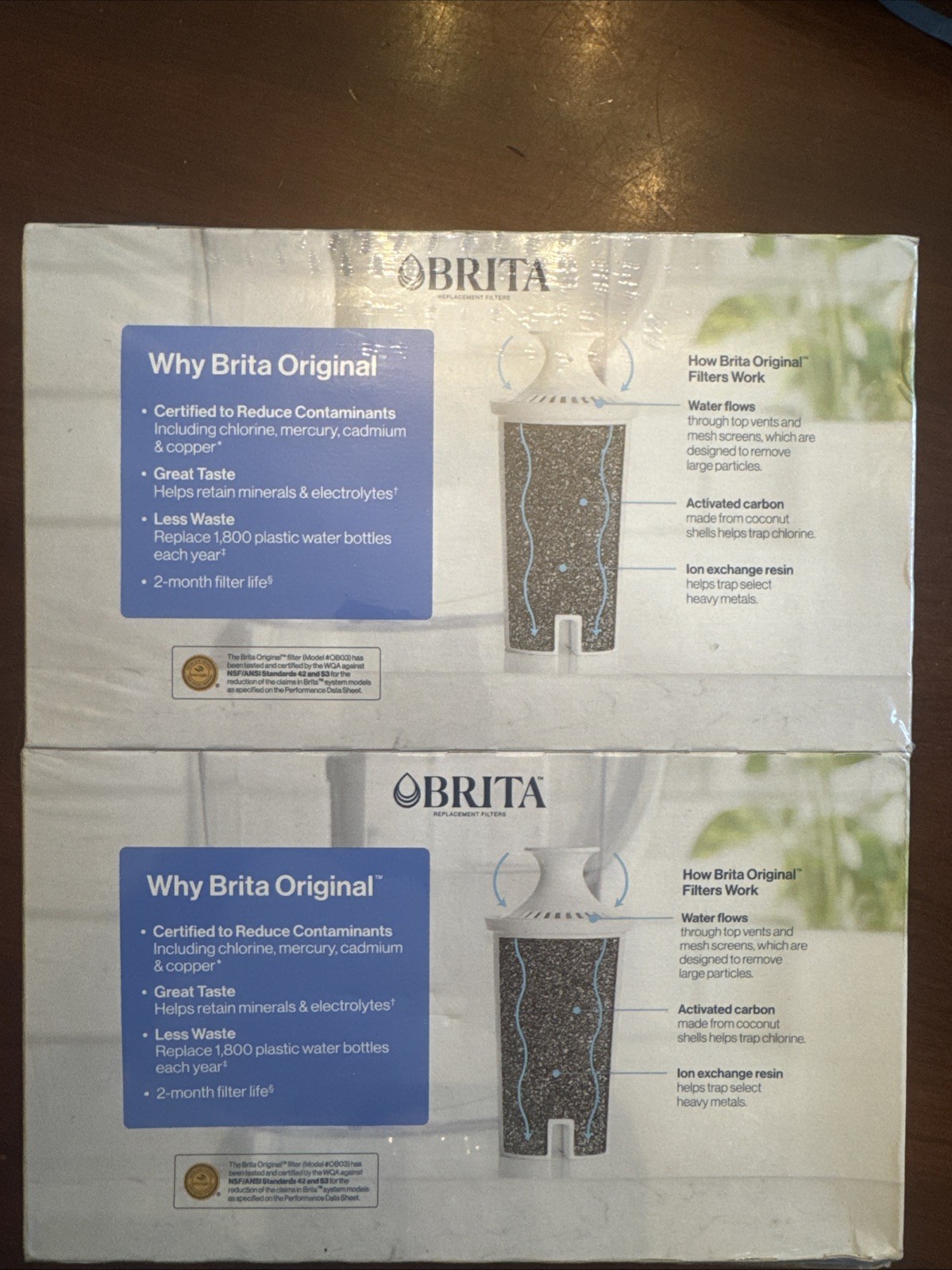 BRITA Water Pitcher Filters – 2 Packs of 4 – 8 Standard Filters – NEW/SEALED