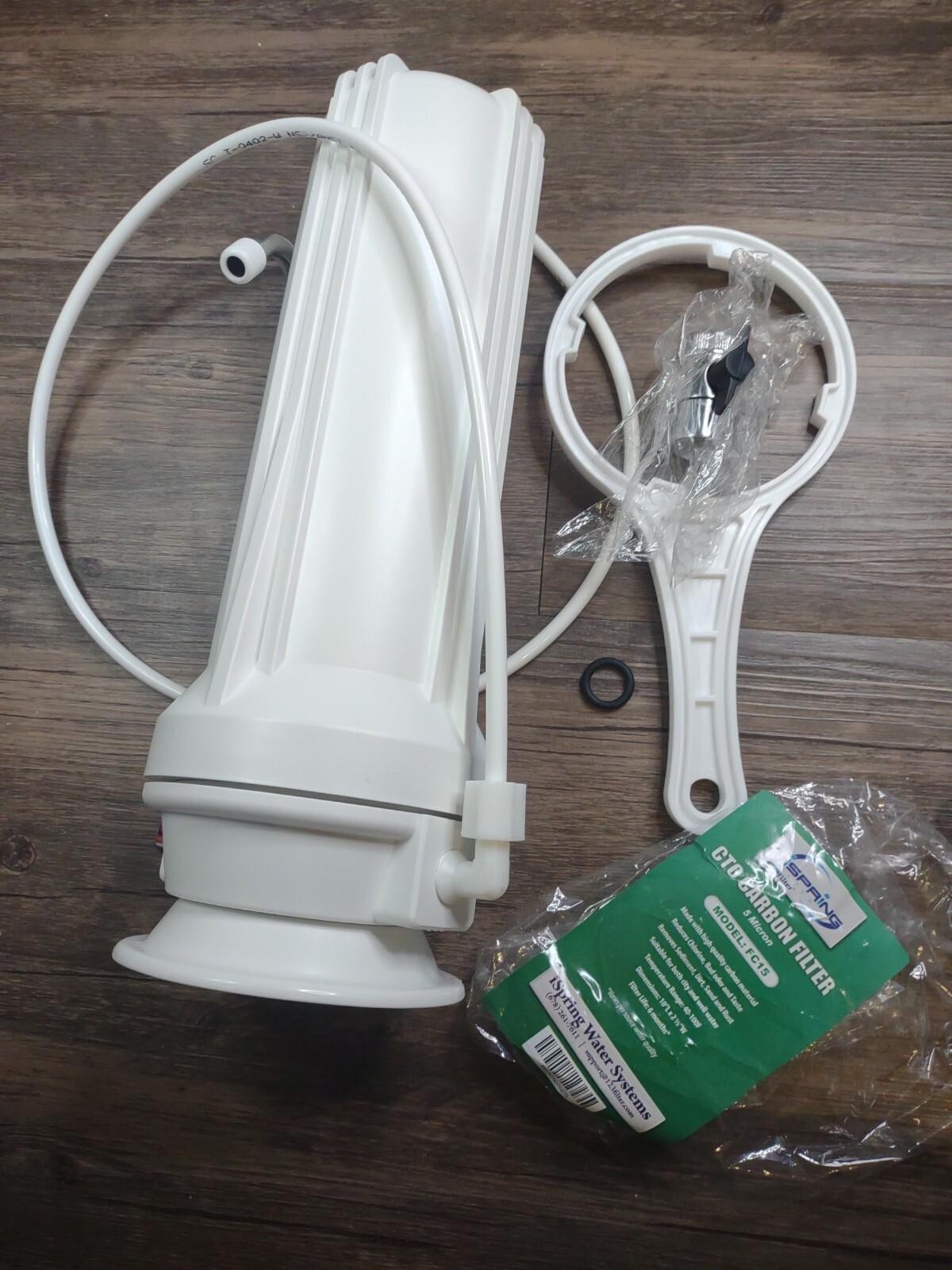 iSpring Multi-Stage Countertop Drinking Water Filter System with Faucet Adapter