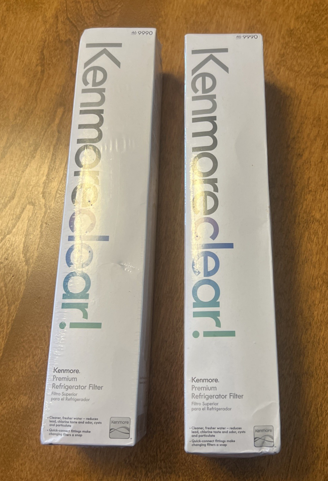 Two Kenmore 46-9990 Water Filter For Aqua Optima Evolve – White