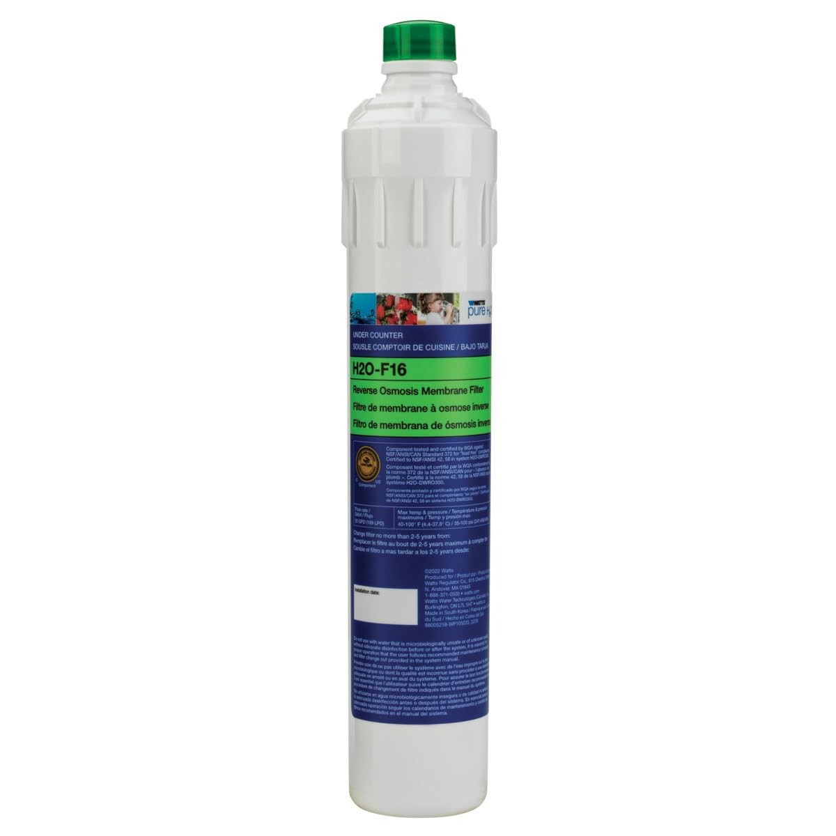 Watts Premier H2O-F16 Pure H2O 50 GPD RO Membrane Filter Replacement