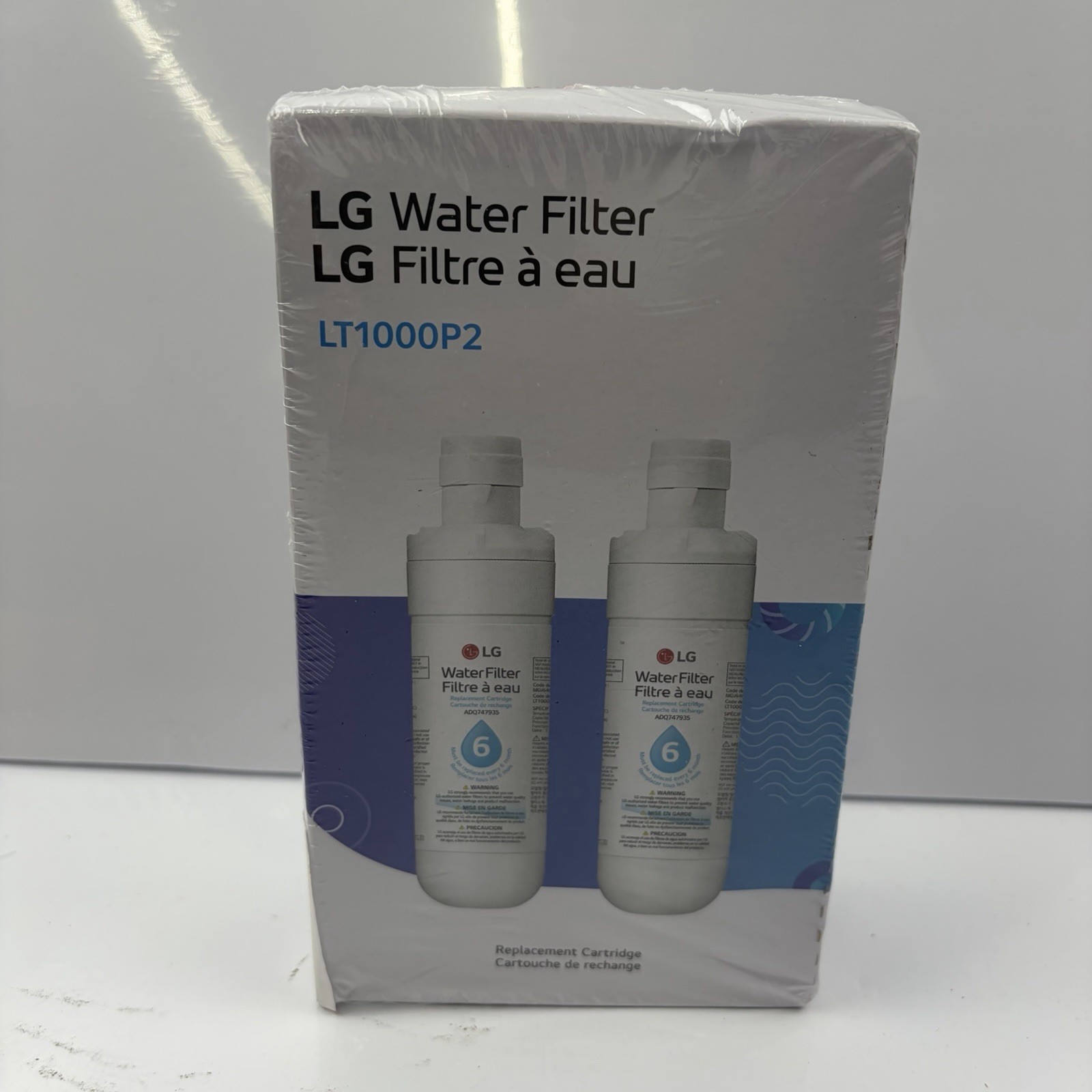 LG LT1000P2 6-Month / 200 Gallon Refrigerator Replacement Water Filter New