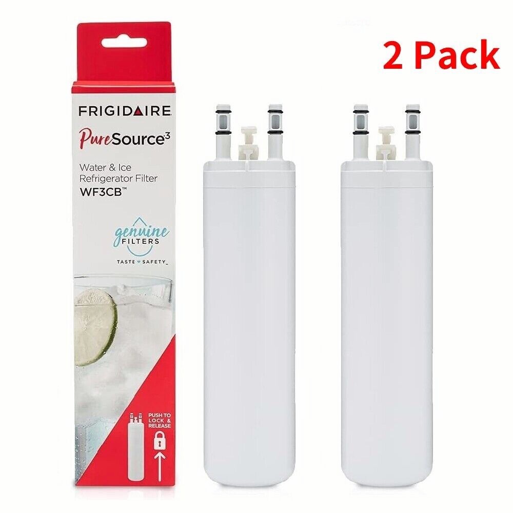 2 PACK Fit For WF3CB Pure Source 3 Refrigerator Replacement White Color New