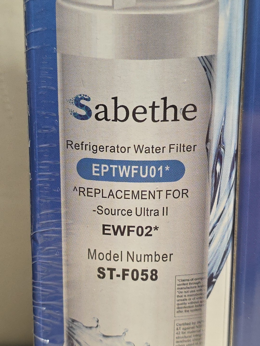 4 PACK NEW EWF02 Refrigerator Water Filter Replacement For EPTWFU01 Ultra 2