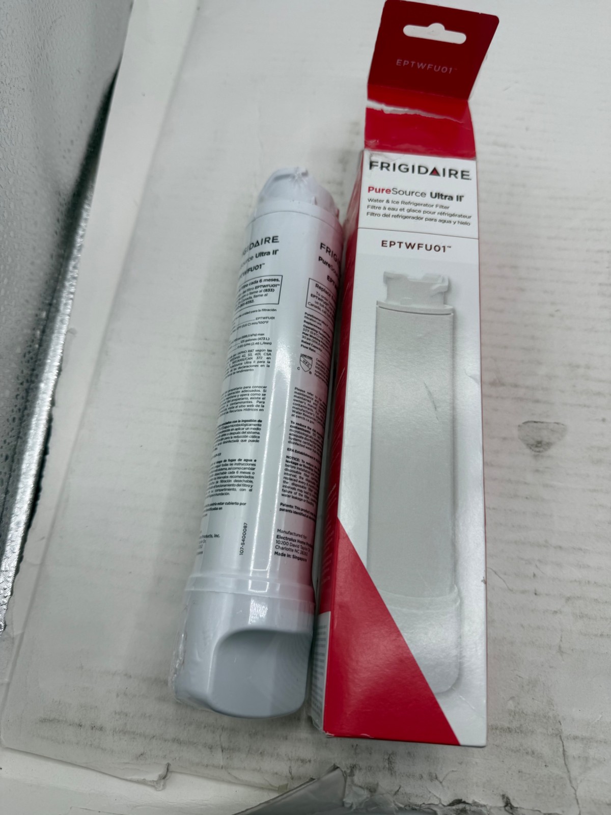 FRIGIDAIRE EPTWFU01 PureSource Ultra II Refrigerator Water Filter, 1 Count,
