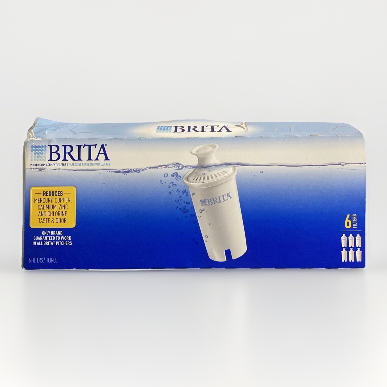 Brita Standard Replacement Filters (6) For All Pitcher Systems