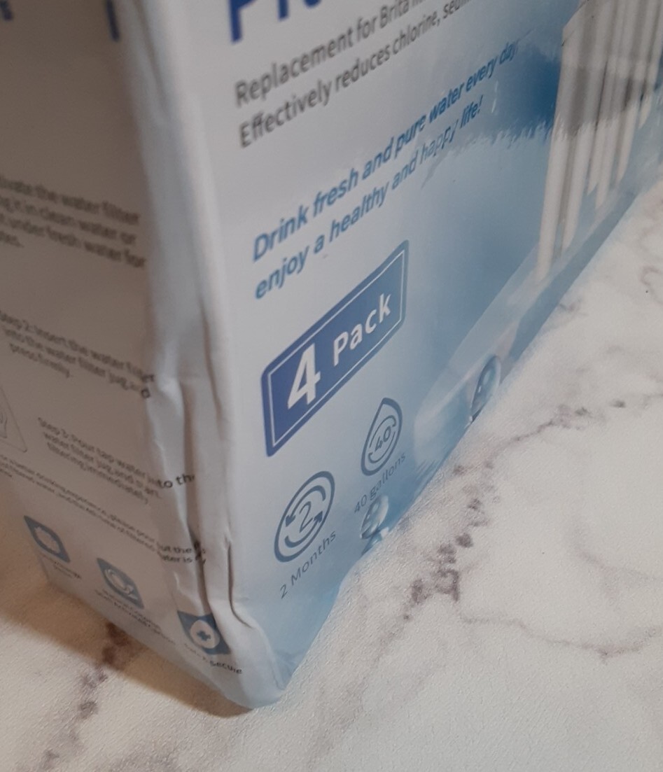 Unbranded Pitcher Water Filters LH-005 New 4 Pack Lot of 2
