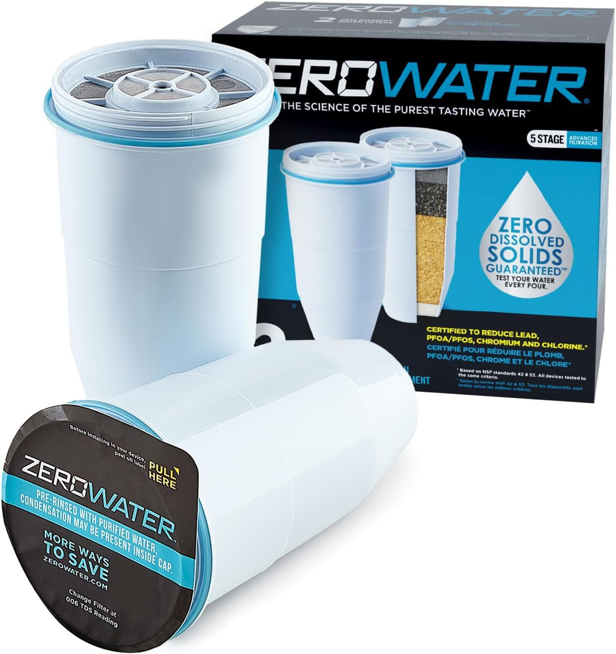 Official Replacement Filter – 5-Stage 0 TDS Filter Replacement – System IAPMO Ce