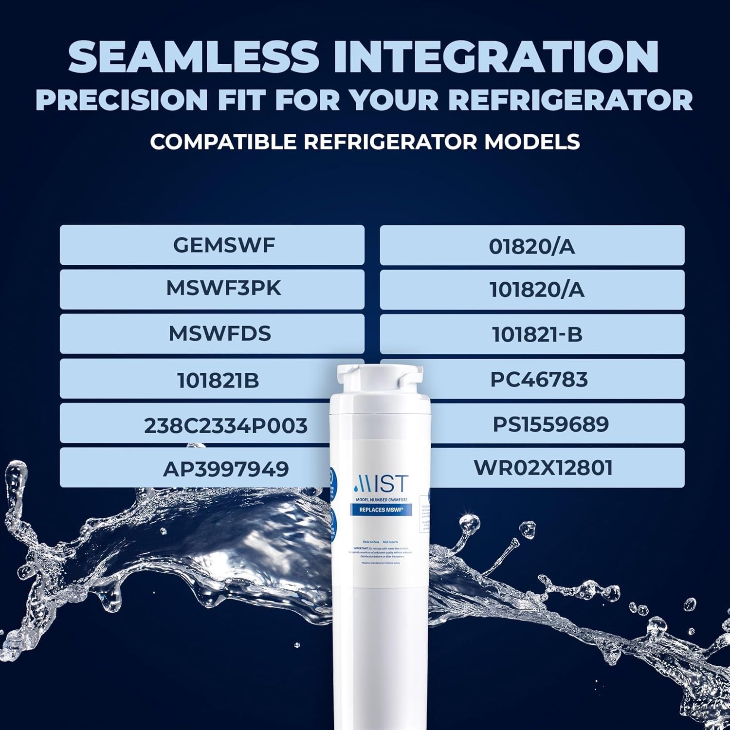 Carbon Fiber Water Filter Replacement for GE Models, 6 Pure Water, 1 Pack