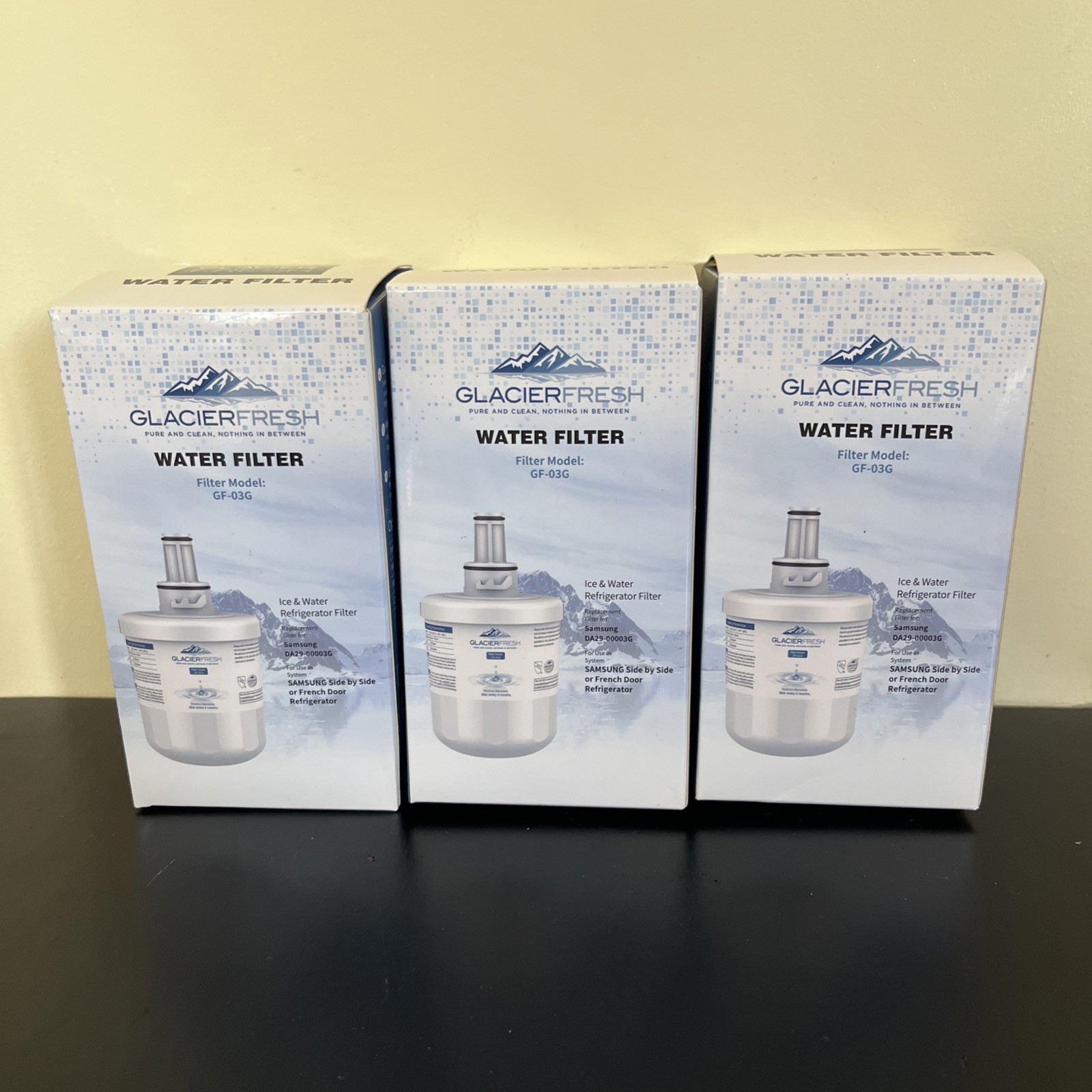 3 Glacier Fresh Water Filters Model Gf-03G Replacement For Samsung DA29-00003G