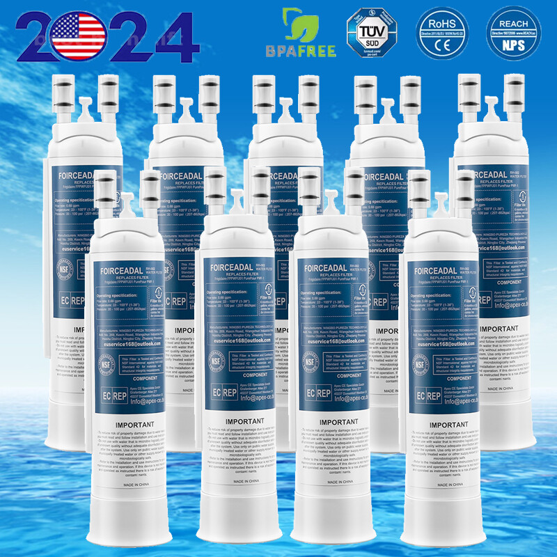 1-8 Pcs For PurePour PWF-1 Filter Frigidaire FPPWFU01 & Ice Filter Refrigerator