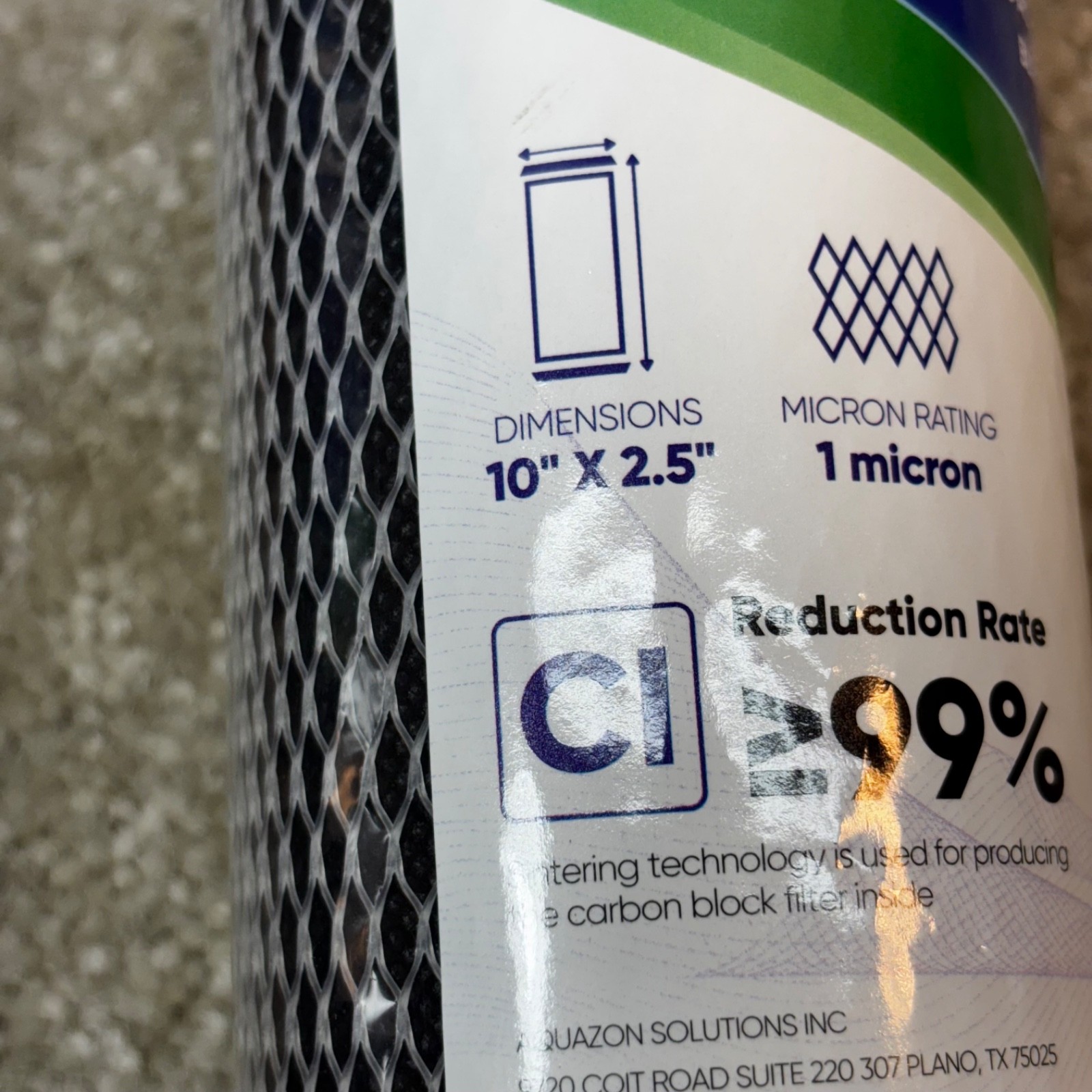 Pureplus Sintering Activated Carbon Block Water Filter 10″x2.5″ CTO10 2 Pack