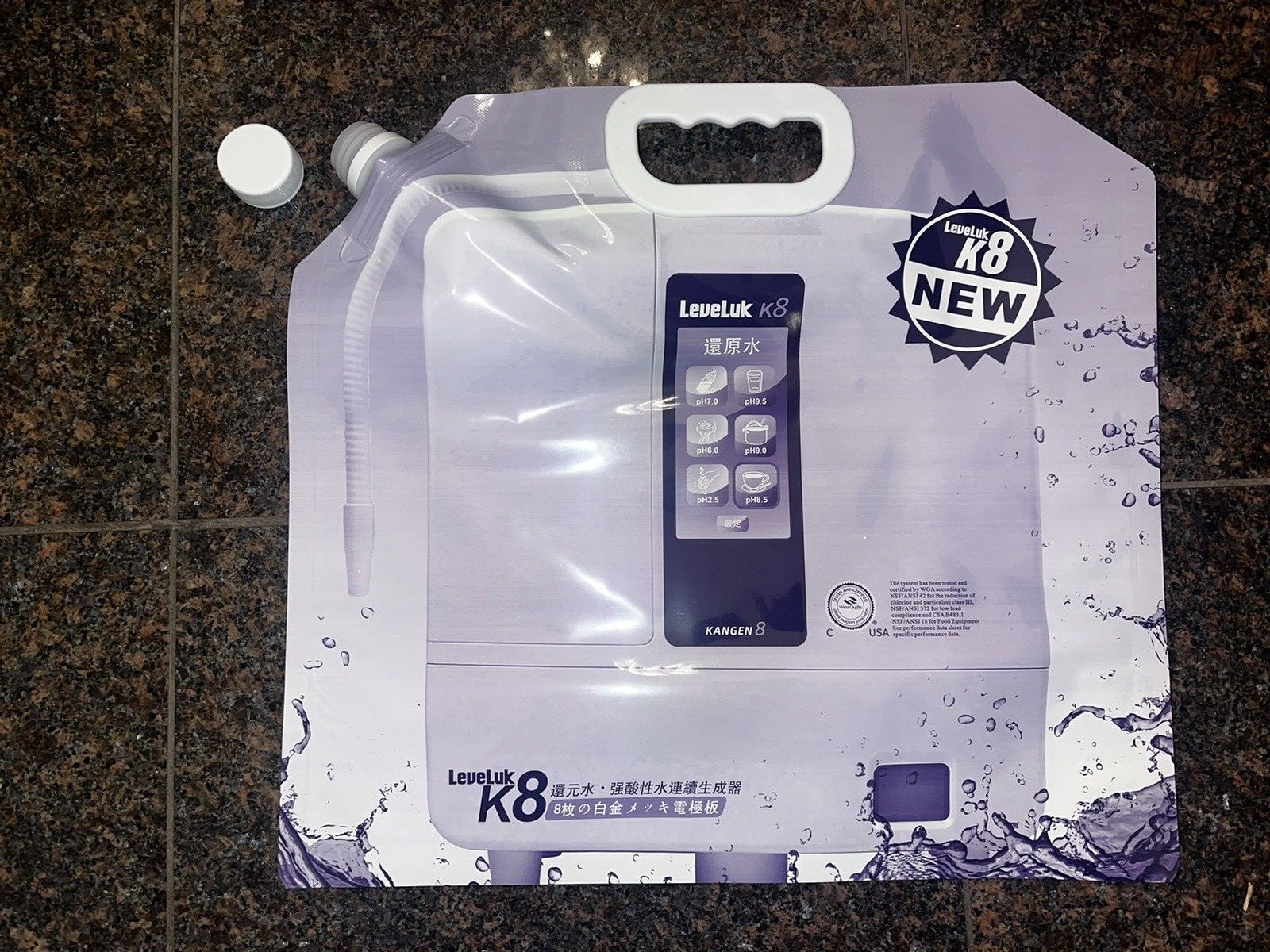 10 Packs Enagic Kangen Leveluk 5L Water Bag For K8 Water Purified Durable NEW