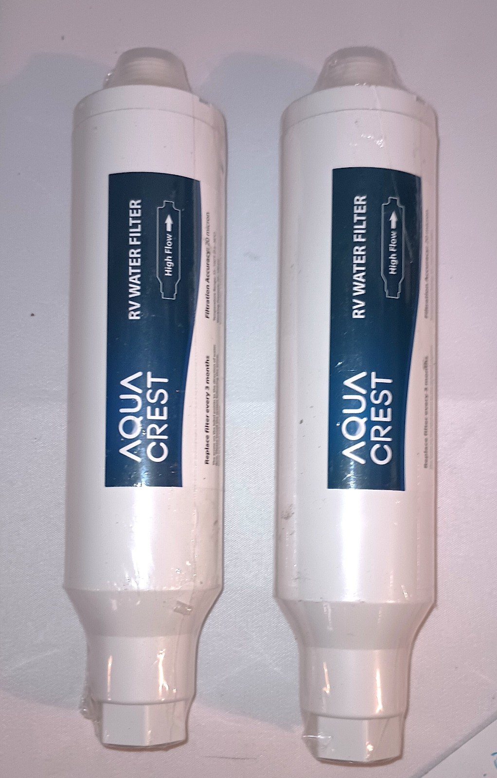2- AQUA CREST RV Inline Water Filter, Reduces Chlorine, Bad Taste, odor for RVs