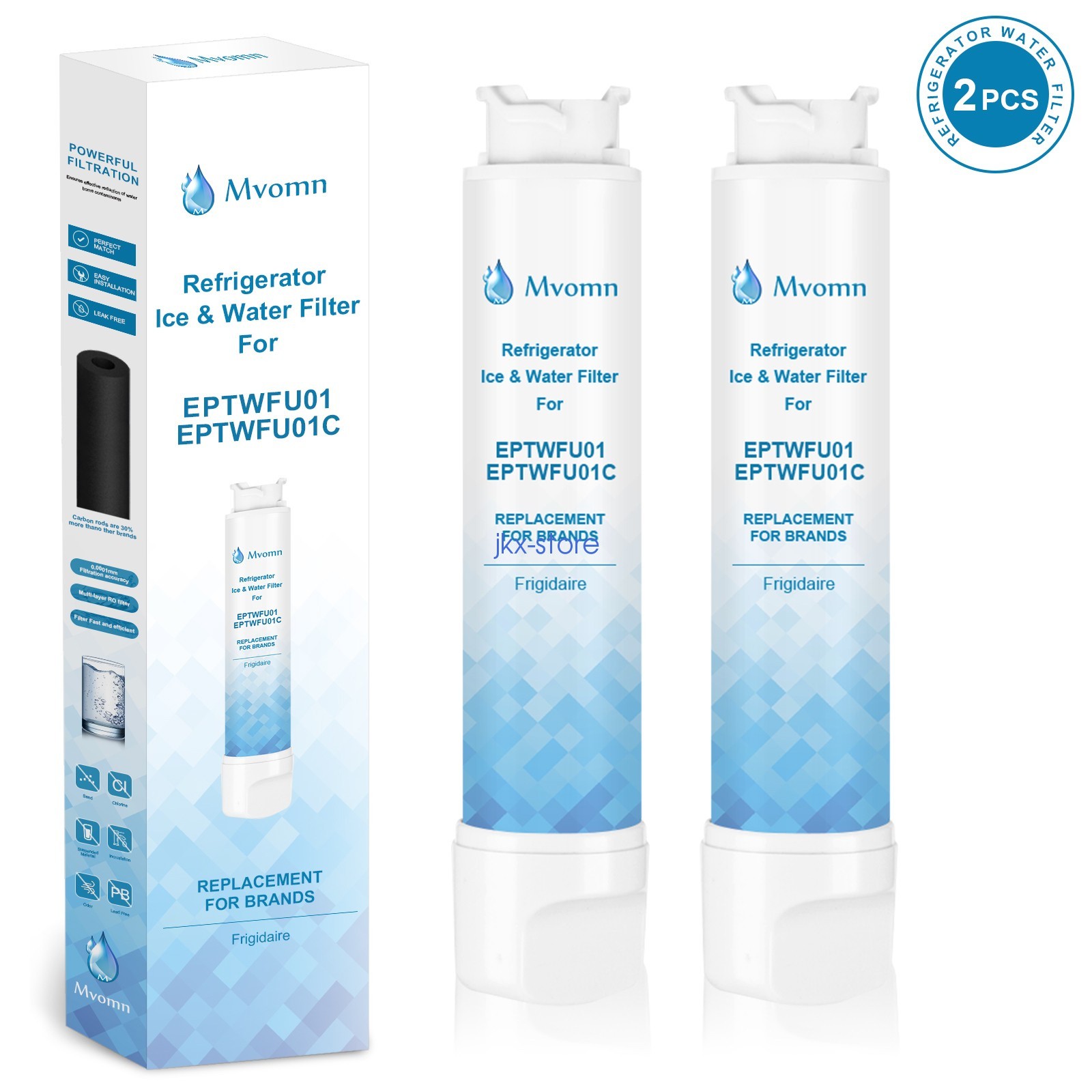 2 PACK NEW Frigidaire EPTWFU01 Pure Source Ultra II Refrigerator Water Filter