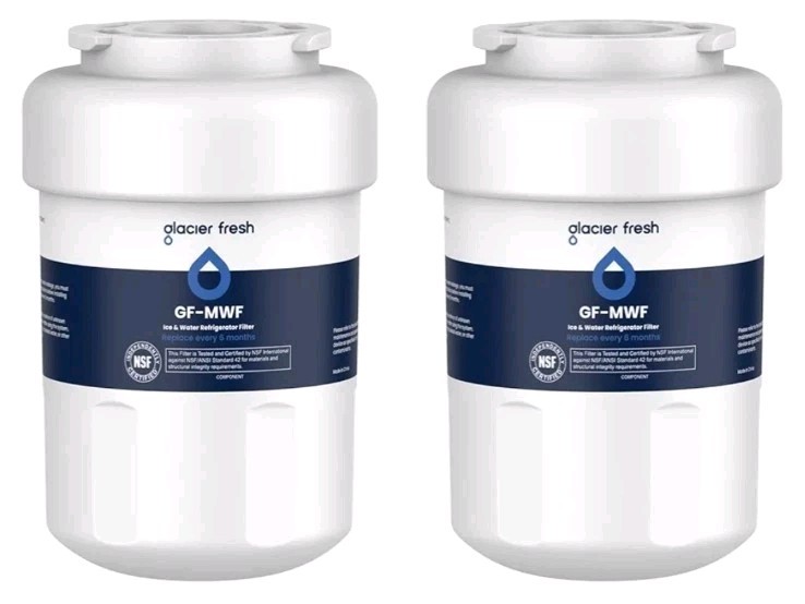 (2) GLACIER FRESH Replacement for MWF Refrigerator Water Filters, SmartWater…