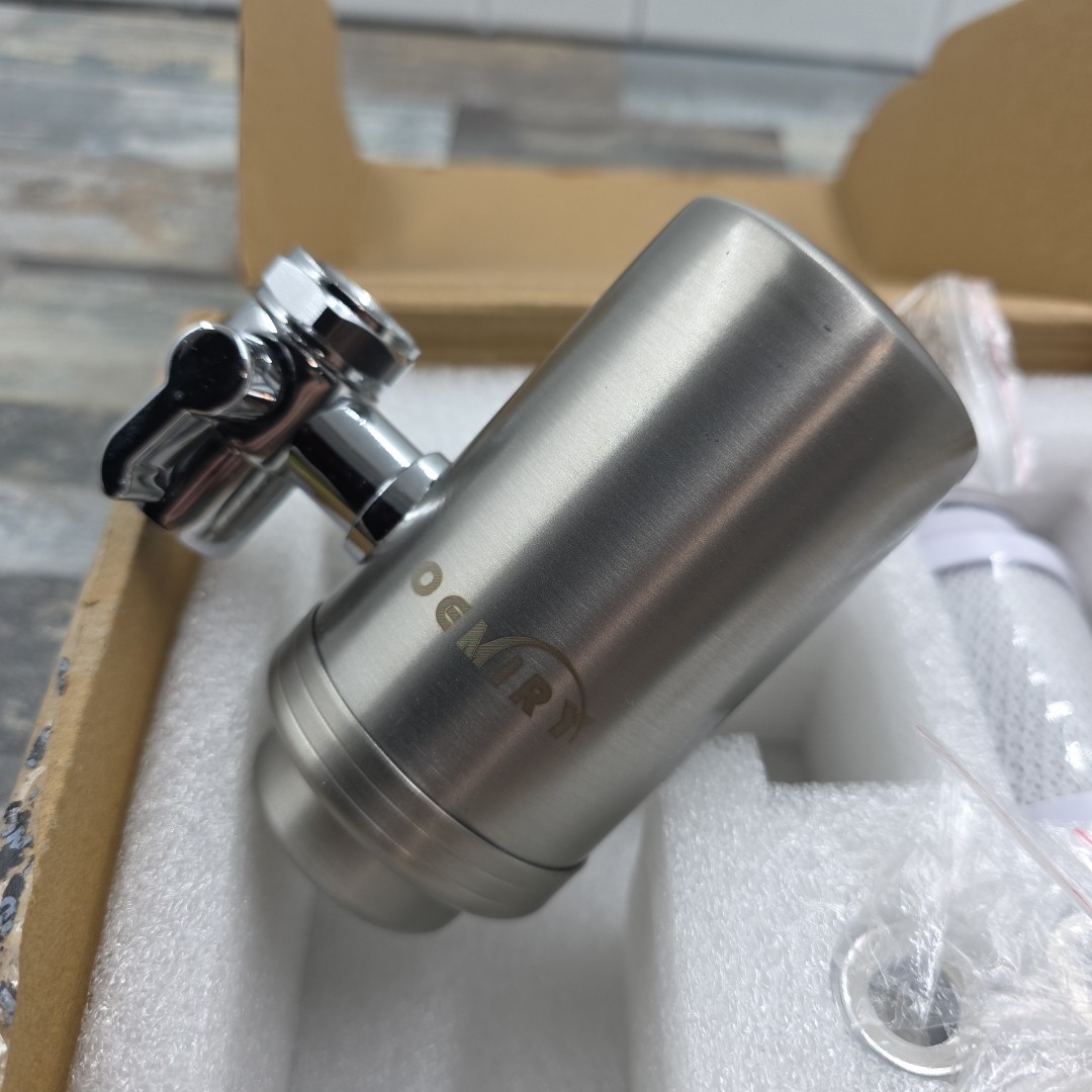 NSF/ANSI 42 Certified Faucet Water Filter, Stainless Steel Faucet Water Filter