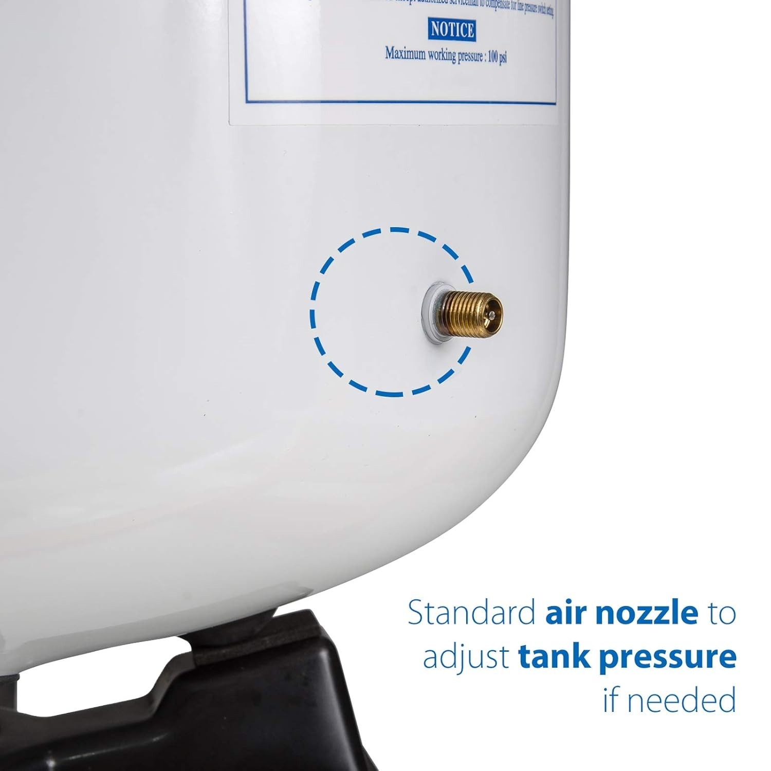 T32M 3.2 Gallon Pressurized RO Water Storage Tank with Stainless Steel Valve