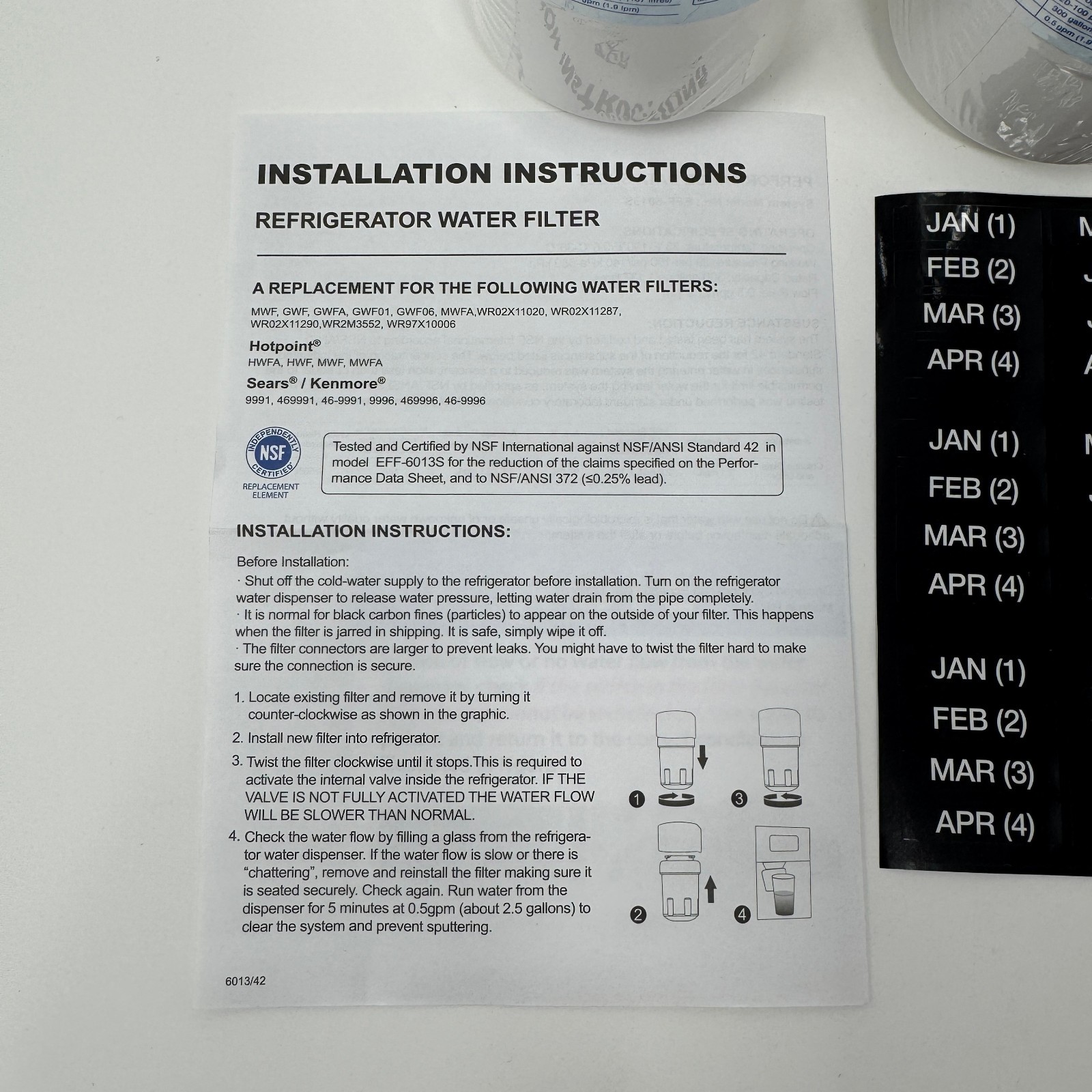 Waterspecialist WS613B Replacement for GE MWF SmartWater MWFP 2-Pack Filters
