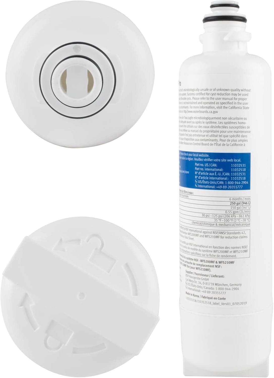 3 Refrigerator Water Filter Bosch Ultra Clarity Pro BORPLFTR50 11025825 11032531