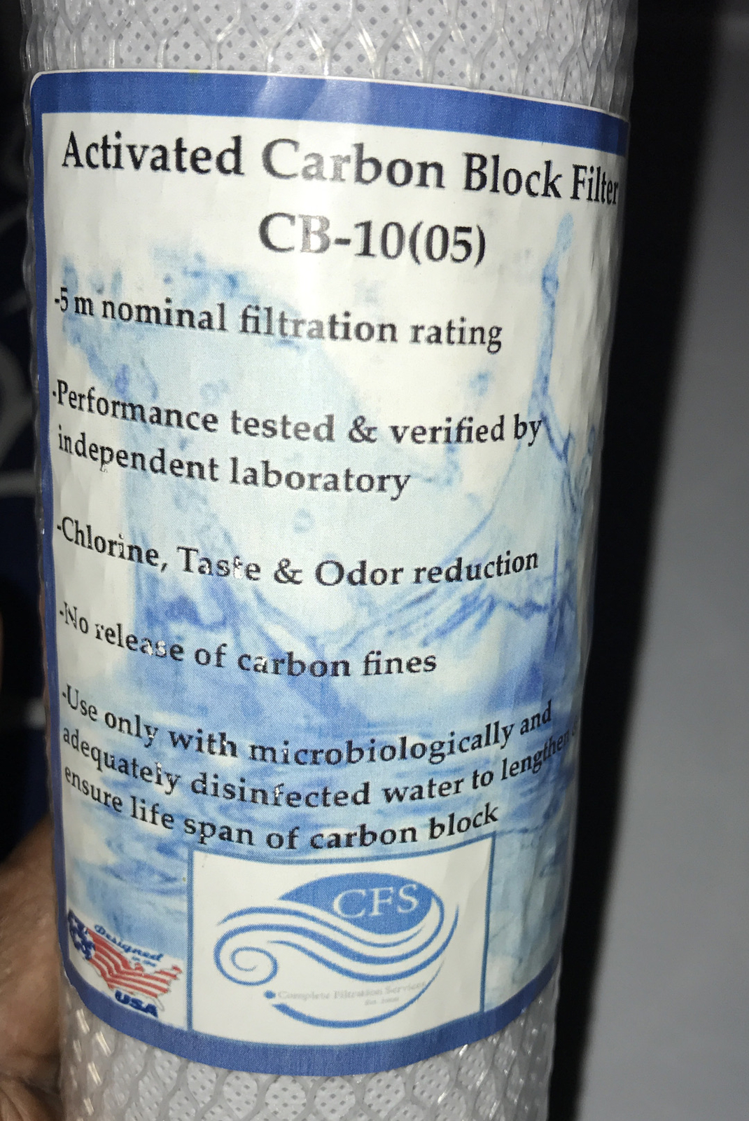 2 Water Filter Activated Carbon Block Filter Cartridge 10″