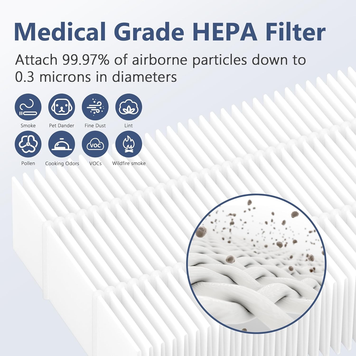 4 Packs Replacement Filters Compatible with Miele AirClean SF HA 50 Filter