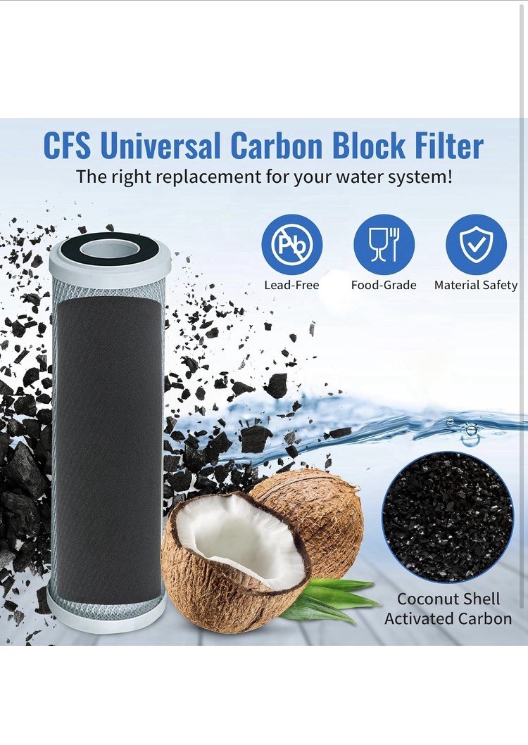 3Pack Replacement GE GXWH04F Activated Carbon Block Filter Universal 10 inch F