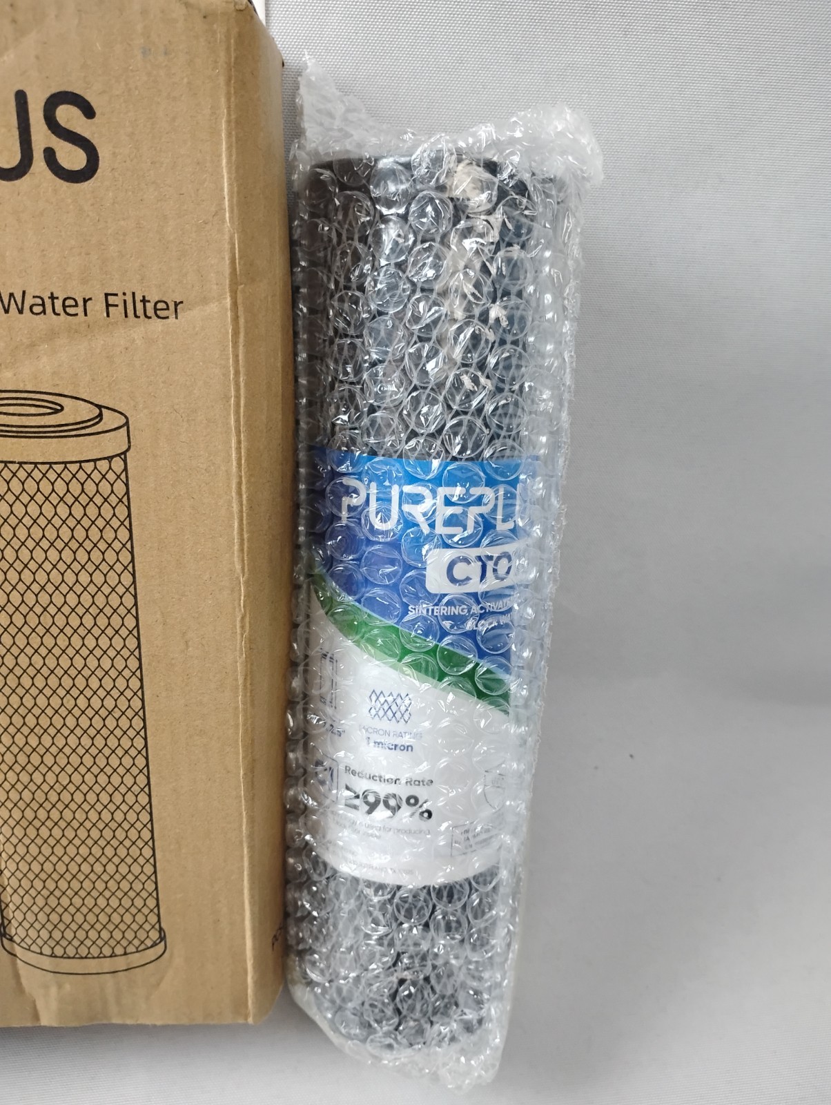 PurePlus 2Pc-CTO10 10″ x 2.5″ Sintering Activated Carbon Block Water Filter New