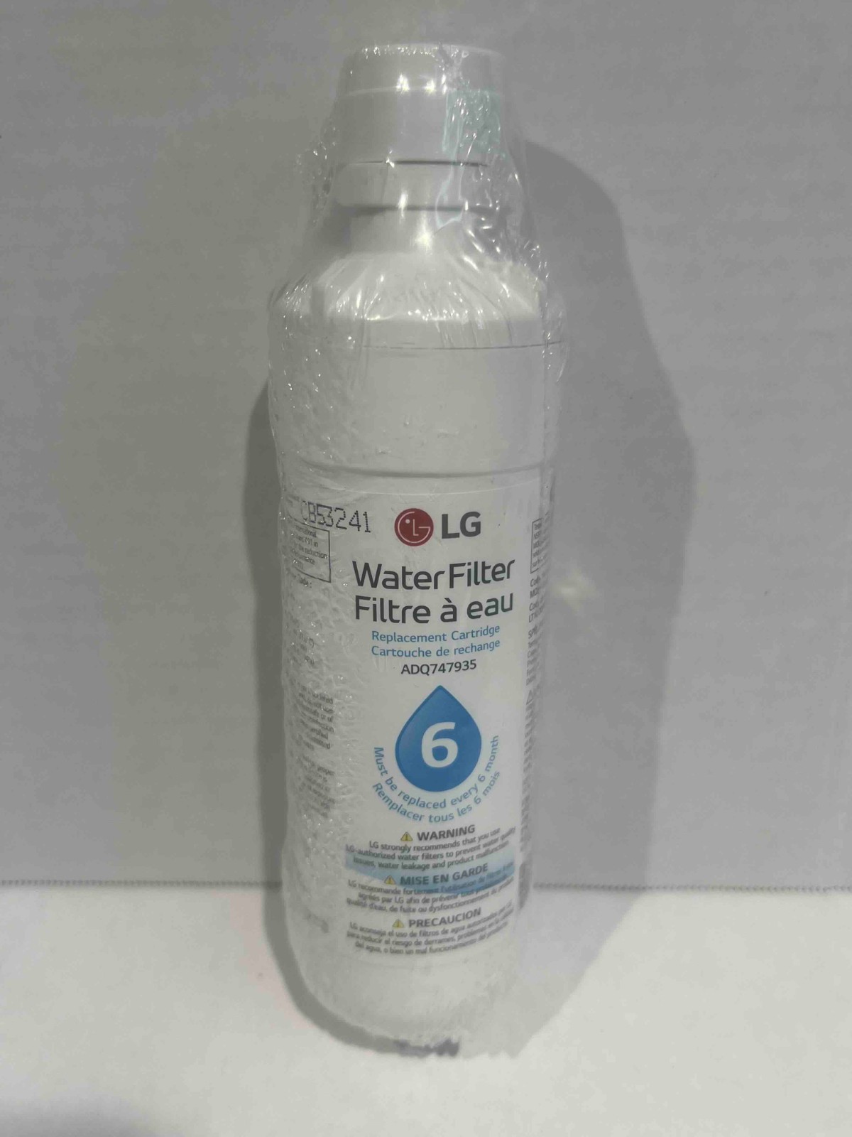 LG ADQ747935 LT1000P Refrigerator Water Filter Genuine OEM Replacement Cartridge